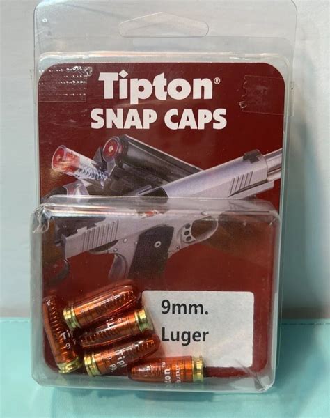 Tipton Snap Caps 9mm Luger-Precision Metal Base Snap Cap-Pack of 5 ...