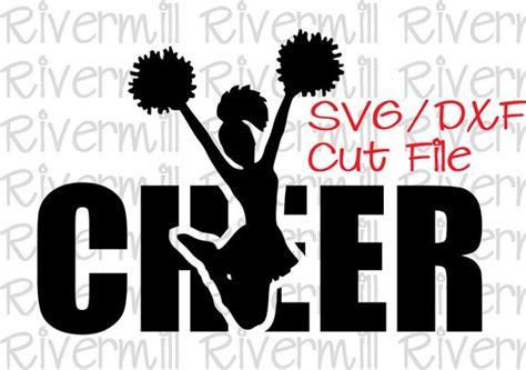 SVG DXF Cheer Word Cut File