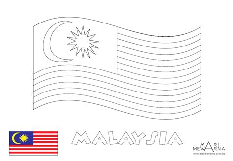 Gambar Bendera Malaysia Berkibar Lukisan Gambar Bendera Malaysia | Images and Photos finder