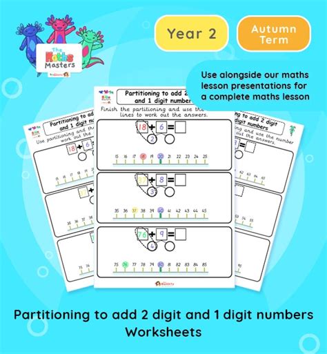 Year 2 | Partitioning To Add Two And One Digit Numbers Worksheets ...