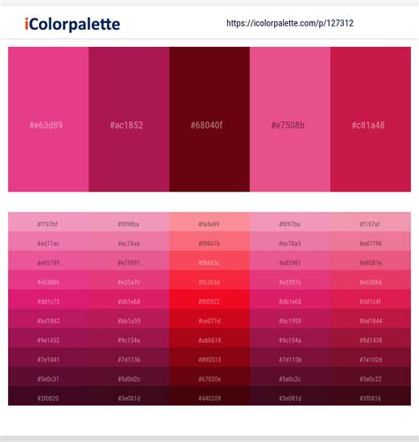 2 Latest Color Schemes with Cerise And Cardinal Color tone combinations ...