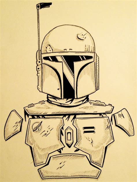 How To Draw Boba Fett Really Easy Drawing Tutorial Easy Drawings | Images and Photos finder