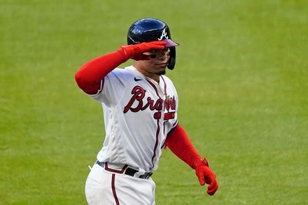 Atlanta Braves William Contreras Gestures He Editorial Stock Photo ...