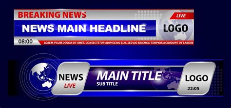 Premium Vector | Set of breaking news template tv or banner template hot news for broadcasting ...