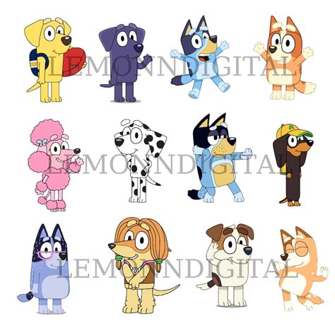 Bluey All Characters PNG Bluey Family Png Included Bluey🧀 Descubra a conveniência e a segurança ...