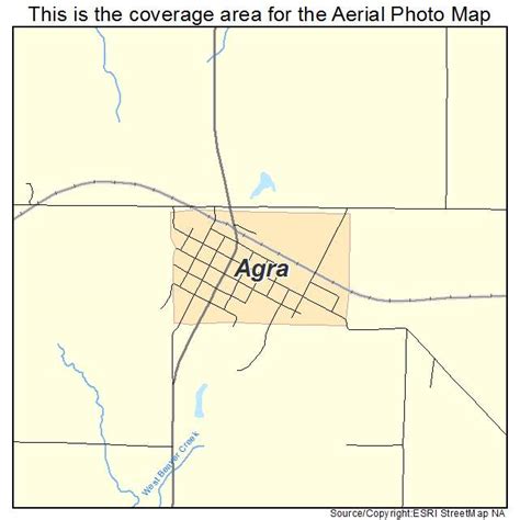 Aerial Photography Map of Agra, OK Oklahoma