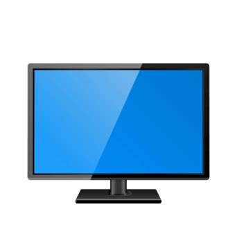 White Background Isolated Lcd Tv Depicting Black Screen Photo And Picture For Free Download ...