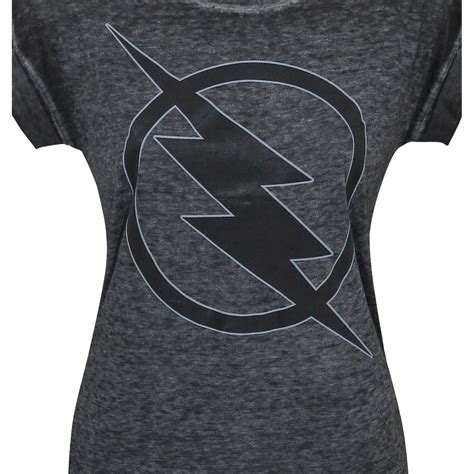 Reverse Flash Logo Women's Rolled Sleeve T-Shirt