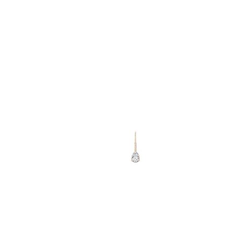 Solitaire Pear-Shaped Diamond Leverback Earrings