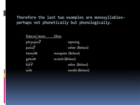 PPT - Syllable Structure, Phonotactics, and Stress PowerPoint Presentation - ID:1449851