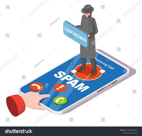 Spam Call Vector Phone Fraud Scam Stock Vector (Royalty Free ...