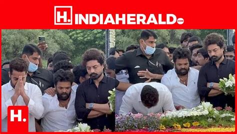 NTR Jayanti: Grandsons pay tribute at NTR Ghat..