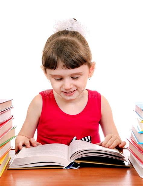 Small Girl with a Book stock image. Image of joyful, happy - 90655063
