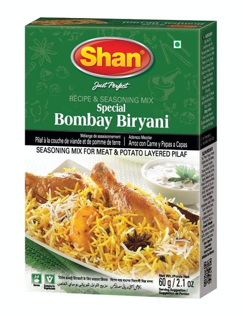 Shan Bombay Biryani Masala, Packaging Size: 60 g, Packaging Type: Box, Rs 75 /box | ID: 23092963312
