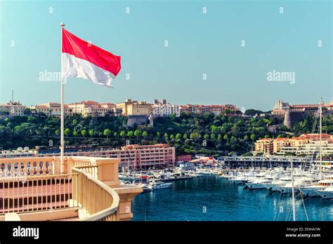 Monaco flag Stock Photo - Alamy