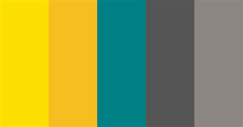 Teal, Yellow & Grey Color Scheme » Gray » SchemeColor.com