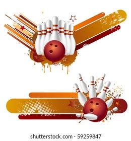 Vector Illustration Bowling Strike Stock Vector (Royalty Free) 59259847 | Shutterstock