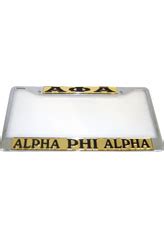 Alpha Phi Alpha License Plate Frame - Alpha Phi Alpha Car Tag