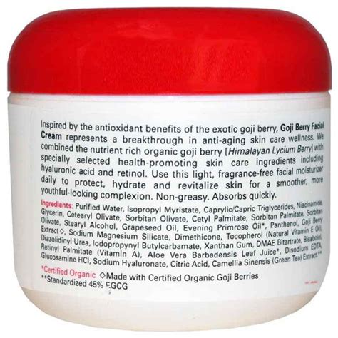 Goji Berry Facial Cream, Home Health