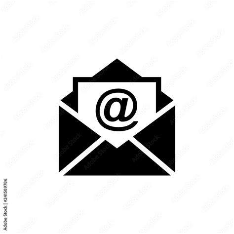 Mail icon vector. Email icon. Envelope illustration. Message Stock ...