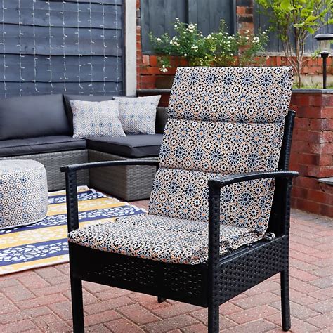 Gardenwize Pair of Outdoor Garden Decorative Full Length Bench Seat Pad ...
