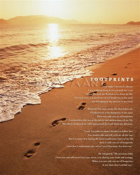 Pix For > Footprints In The Sand Poem Printable Version | Footprints in the sand poem, Footsteps ...