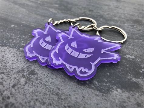 Gengar Acrylic Keychain Keyring | Etsy