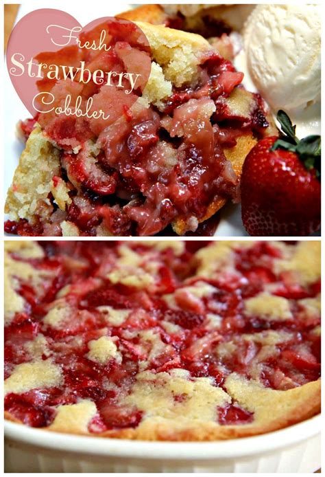 Strawberry cobbler recipes, Cobbler recipes, Fresh strawberry cobbler