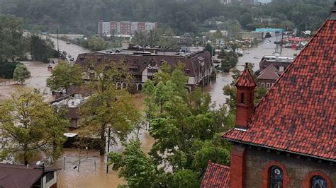 Chimney Rock and Lake Lure, NC destroyed by flooding. See photos and video