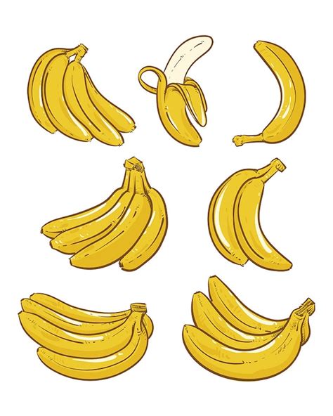 80% Off Sale Yellow Bananas vector illustration. Overripe | Etsy