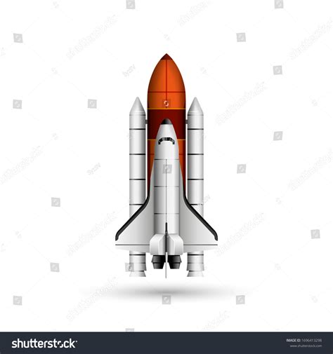 Space Shuttle Rocket Realistic Vector 3d Stock Vector (Royalty Free) 1696413298 | Shutterstock