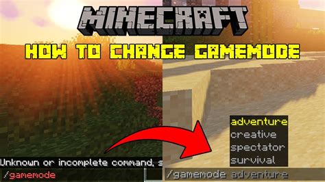 Minecraft Java How To Change Game Mode (Survival to Creative Gamemode ...