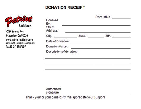 5 Charitable Donation Receipt Templates - Free Sample Templates