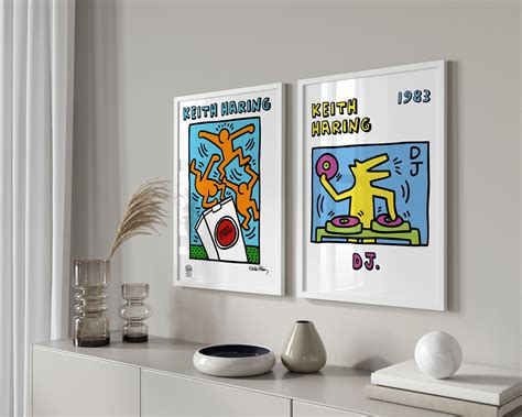 Keith Haring DJ Dog Artwork Graffiti Street Art Music - Etsy