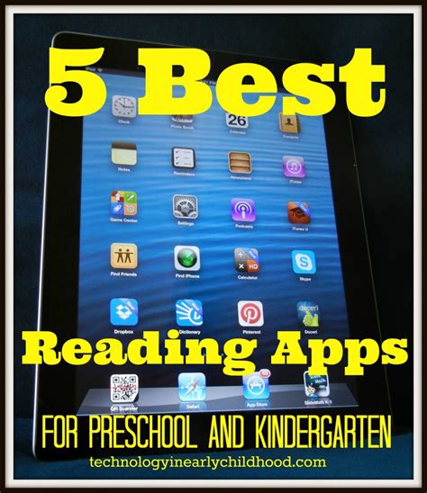 Five Best Reading Apps for Pre-K and Kindergarten - Technology In Early ...