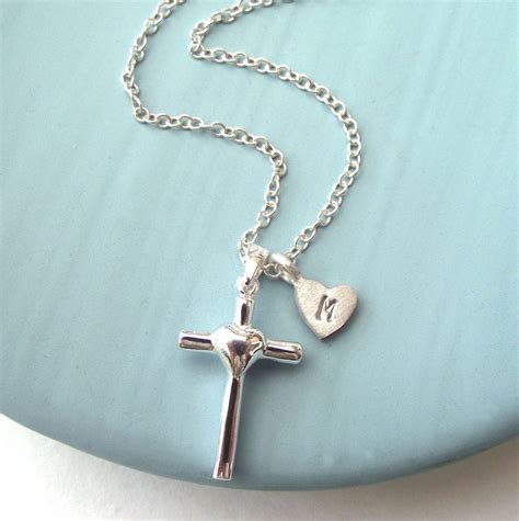 cross and heart necklace by zelda wong | notonthehighstreet.com