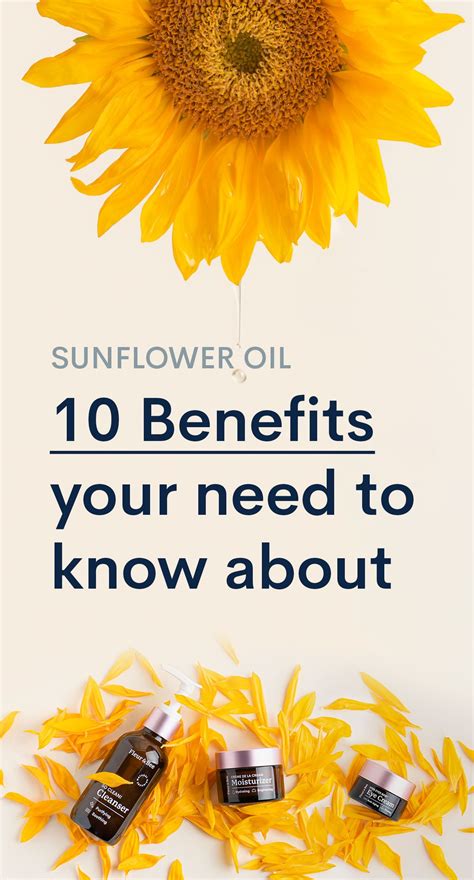 Sunflower Oil for Skin: 10 Benefits, How to Use | Sunflower oil skin ...