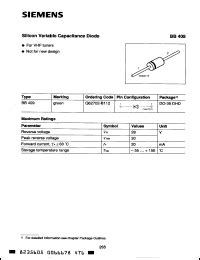 Siemens BB409 Datasheet.