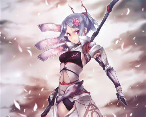 Anime Girl Warrior Wallpaper - WallpaperSafari