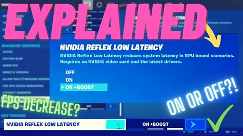 Fortnite Nvidia Reflex Low Latency Explained (On+Boosted or Off?)