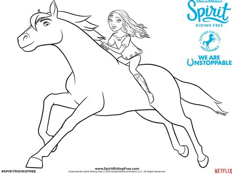 Free Spirit Riding Free Coloring Pages - BryentnRoech