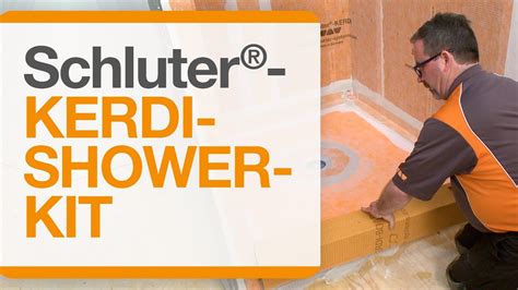 How to waterproof your shower installation with the Schluter®-KERDI-SHOWER-KIT Complete Kit ...