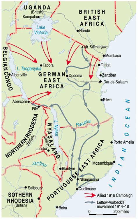 Ww1 Africa Map / 40 maps that explain World War I | vox.com : The east african campaign in world ...