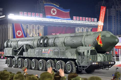 North Korea Urges ‘Preparedness for War’ and Displays New Missile - The New York Times