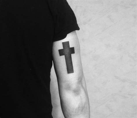 Black cross tattoo by Evgeny Pavlikov | Photo 27217