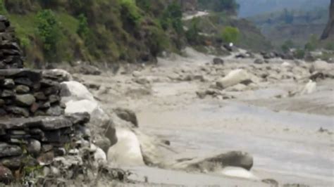 A Glacier Lake Outburst Flood (GLOF) in Pokhara, Nepal (Full HD Video ...