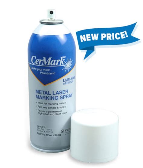 Cermark LMM6000 12oz Metal Marking Spray for Laser Engraving - Etsy