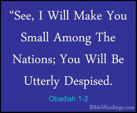 Obadiah 1 - Holy Bible English - BibleWordings.com