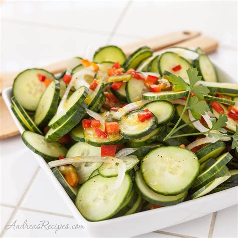 Lemon Cucumber Salad Recipe - Andrea Meyers