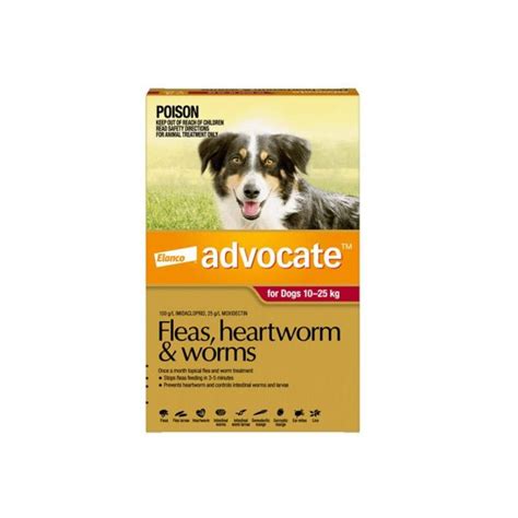 6 Tubes Flea and Wormer Spot-on for Dogs Advocate - Dog Haven